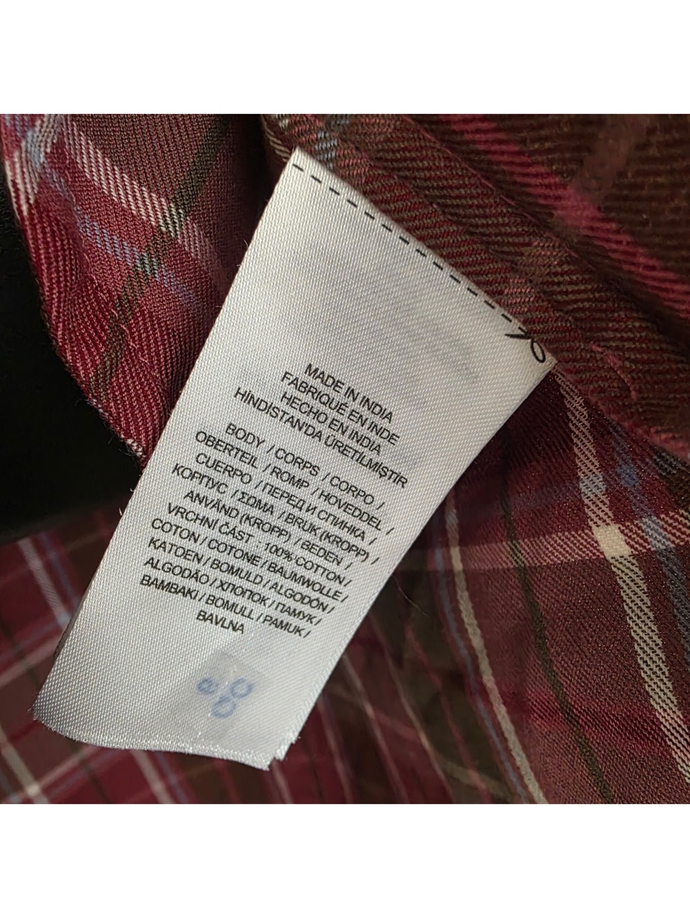 Lauren Ralph Lauren Burgundy Women's Checked Plaid Belted Shirtdress Size: 10 - Picture 6 of 7